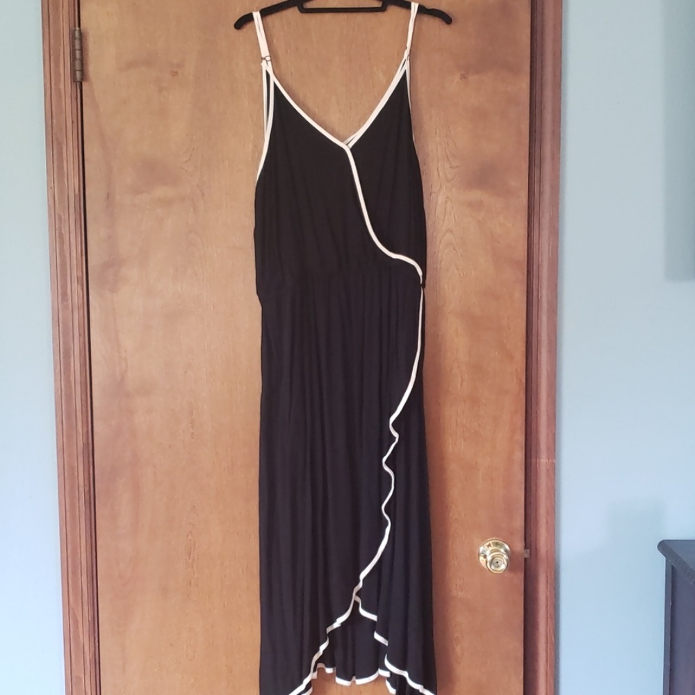 Who What Wear/ target midi black dress 1x nwt